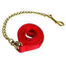 Copper Equestrian Horse Lead Rope Webbing Pony Rein Halter Grip Chain Red