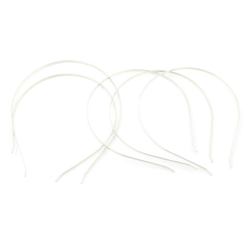 5Pcs 3mm Metal Tiara Headbands Hairbands Simple Temperament Girl Hair Clips  Z