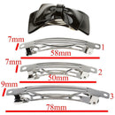 150pcs French Barrette Hair Clips for Bows Craft Beading Project 50/58/78mm