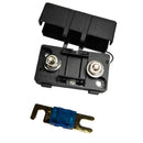 Automotive Car Mini ANS Fuse Holder Fusebox Block Dustproof Cover 100A Black