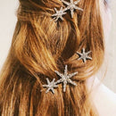 Korea Fashion Hairclip Shiny Star Snowflake Shape Hairpin Hair Accessories