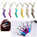 6pcs Salon Crocodile Hairpin Hair Clip Set For Styling Alligator Section Clamps