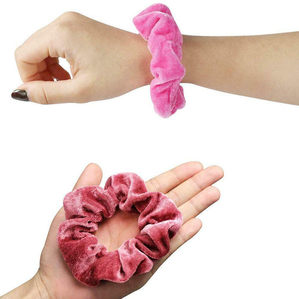 43pcs Velvet Elastic Rubber Band Ponytail Holder Fashion Women Hair Ring Ropes