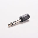 2X 6.5mm 1/4 Male to 3.5mm 1/8 Female Stereo Audio Mic Plug Adapter Jack caesES