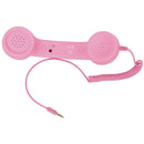 3.5mm Retro Radiation-Proof Telephone Handset Cell Phone Receiver (Pink)