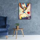 5D DIY Full Drill Diamond Painting Wine Women Cross Stitch Embroidery Craft