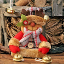 Christmas Cartoon Pendant Checked Cloth Bell Pendant Kids Gift (Elk)