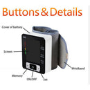 Wrist Digital Blood Pressure Monitor Automatic Sphygmomanometer Smart Medic_