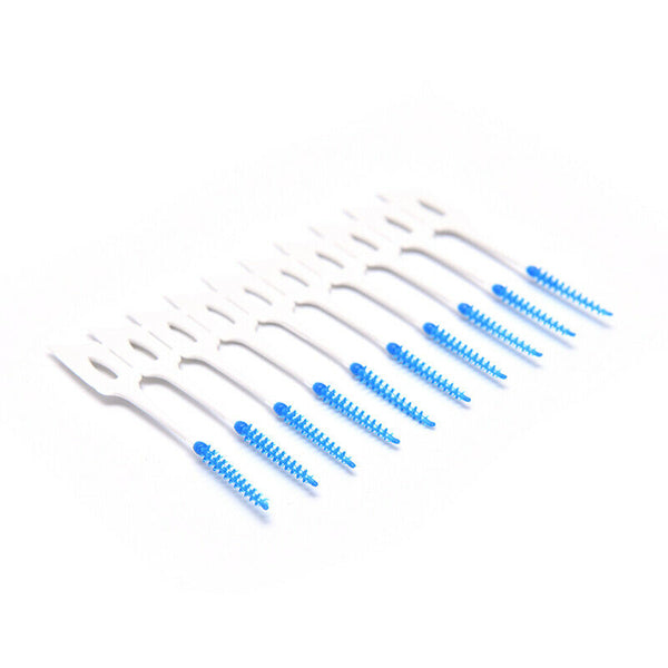 40PCS Clean Tooth Floss Head Hygiene Dental Plastic Interdental Brush ToothS Hn