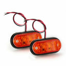 2 x Car Truck Trailer Piranha LED Side Marker Blinker Light Lamp Bulb Amber