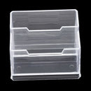 Transparent Plastic Bussiness Card 2-Tier Stand Holder