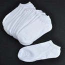 Unisex 10PAIRS 100% Cotton Boat Socks Low Cut Invisible Nonslip Ankle Socks USA