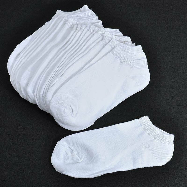 Unisex 10PAIRS 100% Cotton Boat Socks Low Cut Invisible Nonslip Ankle Socks USA