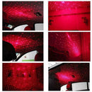 USB Car Interior Atmosphere Starry Sky Lamp Ambient Star Red Light LED Proj R2U7