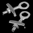 2PCS Fixed Gear Bicycle Chain Adjust Bolt Commuting Bike Chain Tensioner OZ