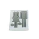 Men&Woman WC Door Signs Decals Toilet Signs Restroom Washroom Signage Plaque %x