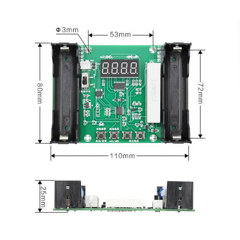 XH-M240 Battery Capacity Tester for 18650 Lithium Discharge Energy Testing Meter