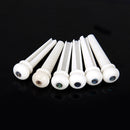 6pcs Cattle Bone Acoustic Guitar Bridge Pins with Pin Puller for Folk Guitar