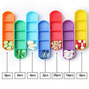 1Pc 28 Squares Weekly 7 Days Tablet Pill Box Holder Medicine Storage Organi