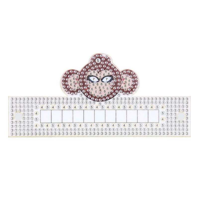 DIY Monkey Special Shaped Diamond Painting Luminous Parking Number Plate
