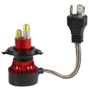 2x 8-sides H4 9003 HB2 CSP LED Headlight Conversion Kit 200W 30000LM Hi/Lo Bu Gw