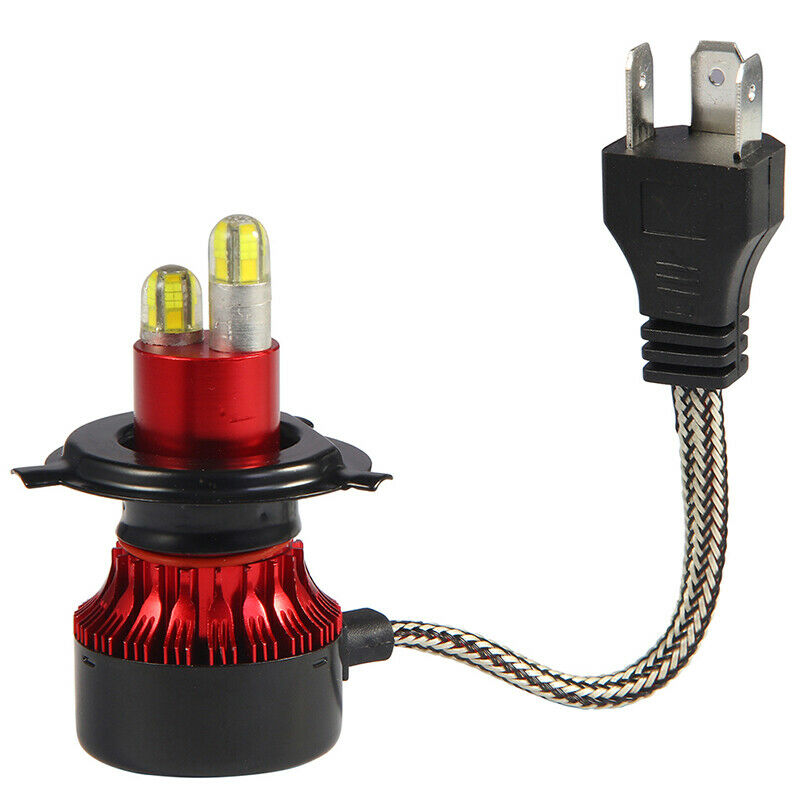 2x 8-sides H4 9003 HB2 CSP LED Headlight Conversion Kit 200W 30000LM Hi/Lo Bu Gw