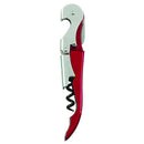 Soft Touch Double Hinged Corkscrew Wine Opener,red