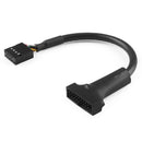 USB 3.0 20 Pin Male Header to USB 2.0 9 Pin female Adapter for motherboar D I2J0