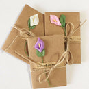 20pcs DIY Paper Handmade Dry Flower Invitation Greeting Card with Envelope