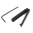 Bone Bridge Saddle and Nut for 5 String Accoustic Classical Guitar (Black)