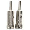 2 Pcs Car Male Plug AM/FM Radio Antenna Cable Adapters Connectors