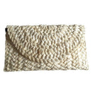 Women Straw Bag Elegant Female Braided Handbag Envelope Hasp Beach Bag For  T6S8
