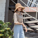 Fashion Lady Straw Hat Women Summer Sun Visor Sunhat Floppy Bucket Cap Fema