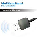 KN324 Bluetooth 5.0 Car Bluetooth Transmitter Receiver w/3.5mm Audio Cable