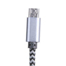 3pcs 1.8m Micro USB Cables Nylon Braided 2A Fast Charging Data Sync Cable A