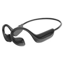 Bluetooth Bone Conduction Headphones Sports Music Earphones with Mic Black