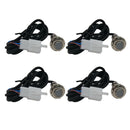 4x Digital Odometer Sensor Cable Housing 3 Magnet For Motorcycle Speedometer