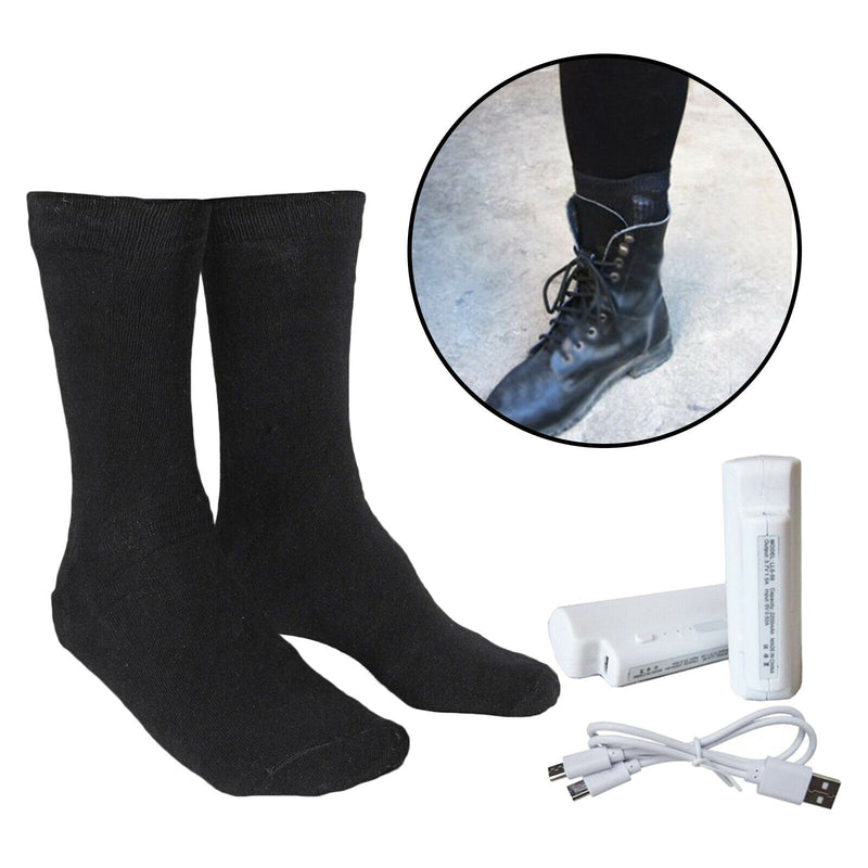 Heated Socks Winter Electric Rechargeable 3 Heating Settings Insulated Sock Foot