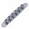 1 Pcs Electric Guitar Bridge String Thru Body Ferrules Bushing Plate - Silv