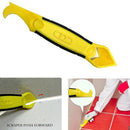 Caulking Tool Kit,Yellow Silicone Sealant Finishing and Replace Removal Too