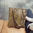 Leopard Print Pouch Women Crossbody School Shopping Shoulder Tote Bag