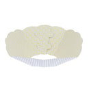 2x Pet Anti-bite Paper Collars Dog Resuable Collapsible Collar Paw Pattern-L