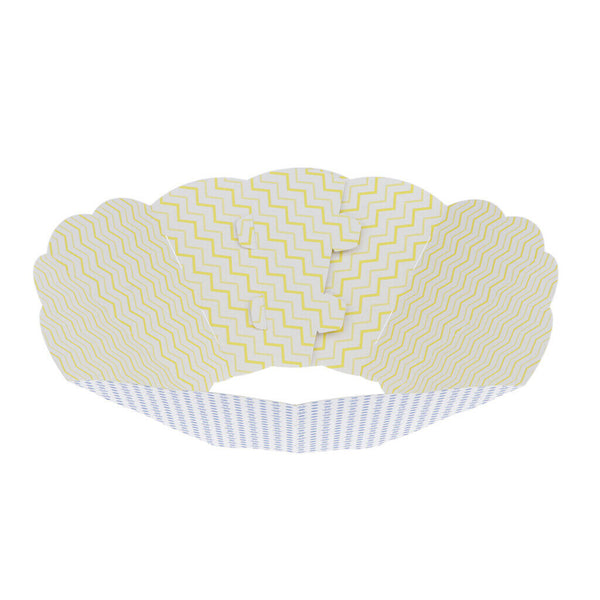 2x Pet Anti-bite Paper Collars Dog Resuable Collapsible Collar Paw Pattern-L