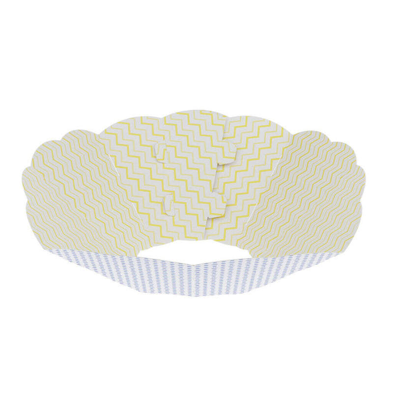 2x Pet Anti-bite Paper Collars Dog Resuable Collapsible Collar Paw Pattern-L