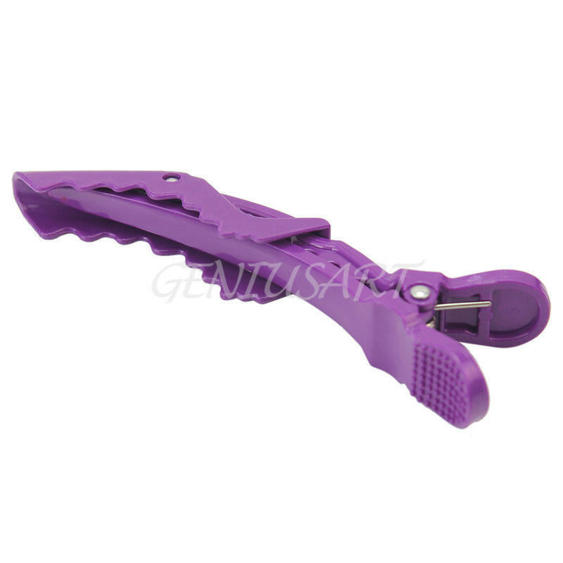 6 pcs Sectioning Clip Hairdressing Styling Hair Tool Crocodile Salon Supply