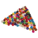 100Pcs mixed color round beads makeing necklace DIY kids crafts wood beads 8mmLJ