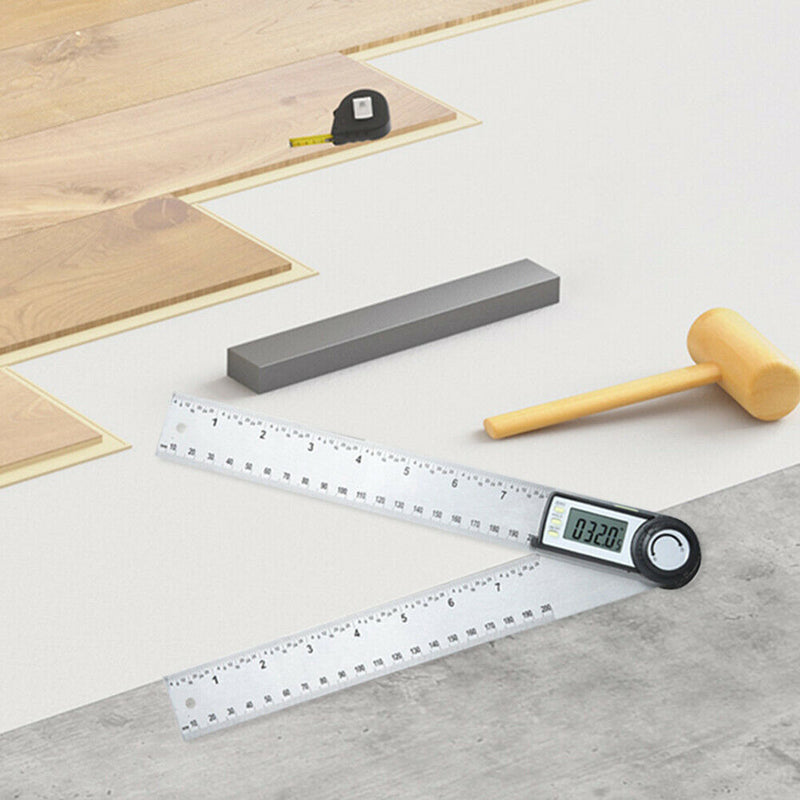 200mm Digital Inclinometer Angle Meter Ruler Electron Goniometer Protractor