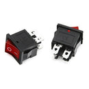 2 Pcs Inlet Male Power Socket With Fuse Rocker Switch, 5A Fuse 3 Pin Iec320