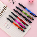 Multi Color 3In1 Retractable Ballpoint Pen Ball Gel Pens 0.5mm School Supplies