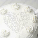 Plastic Cake Foam Spray Template Barista Stencils Decoration Tool Garland M I7N6